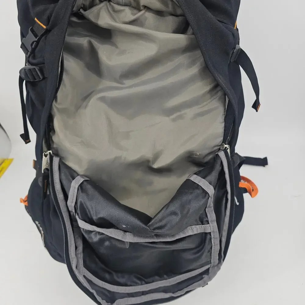 JanSport Big Bear 82 internal frame hiking backpack black orange Gorpcore Gorp